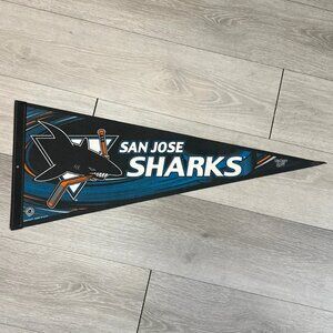 Vintage San Jose Sharks NHL WinCraft Sports Edition 7 Pennant